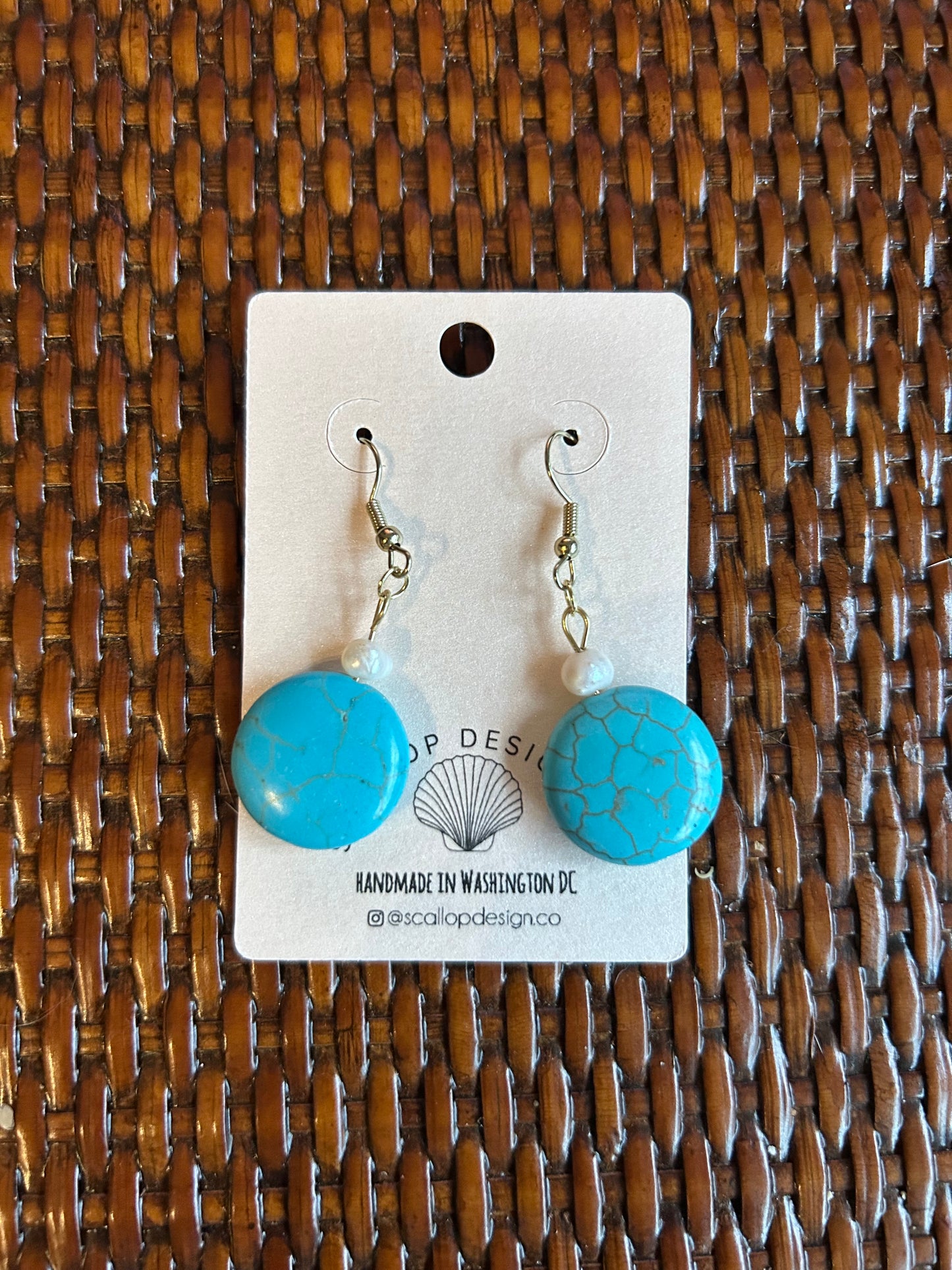 Azul Circular - Upcycled Earrings