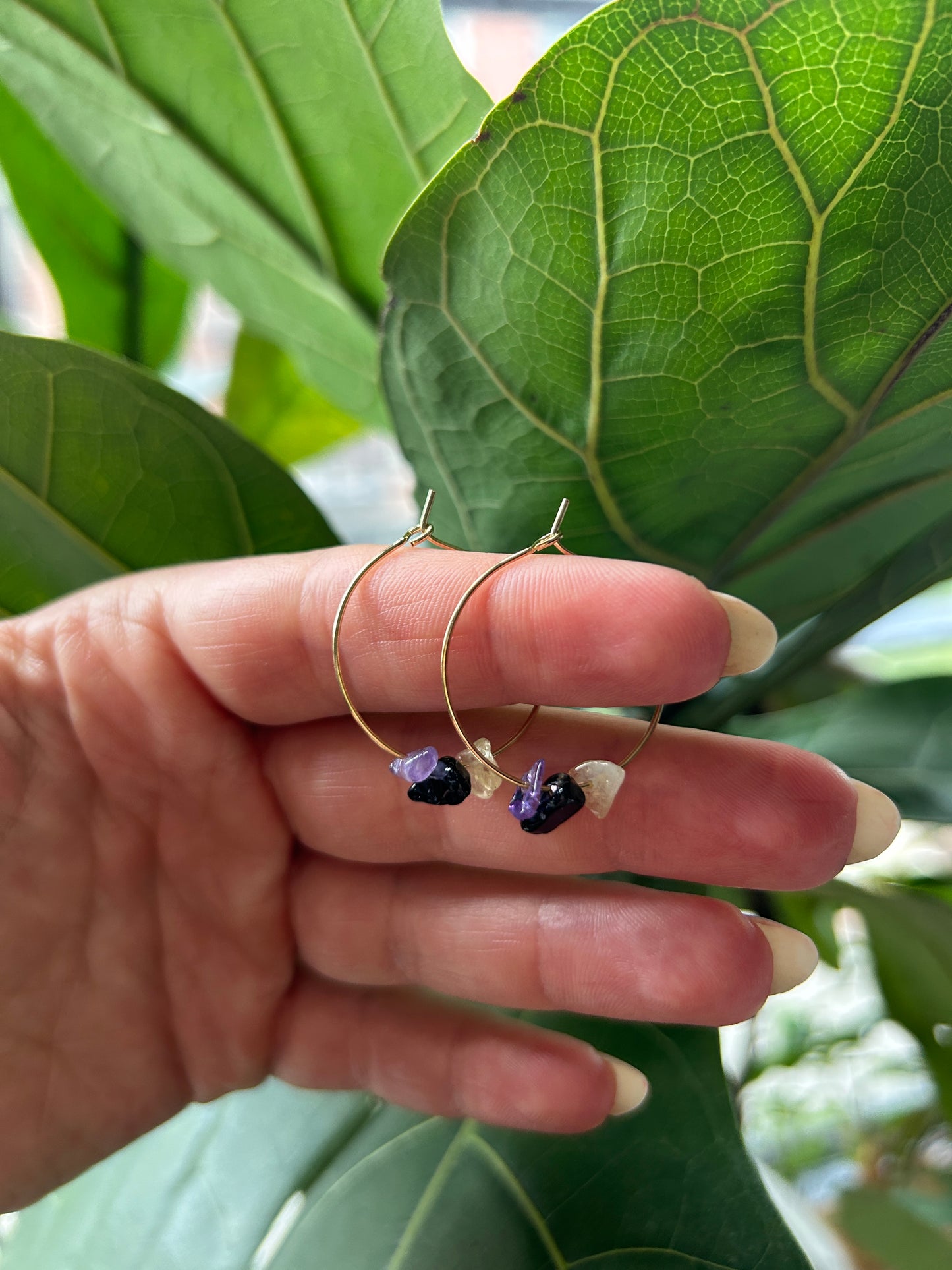 Fire - Crystal Hoop Collection