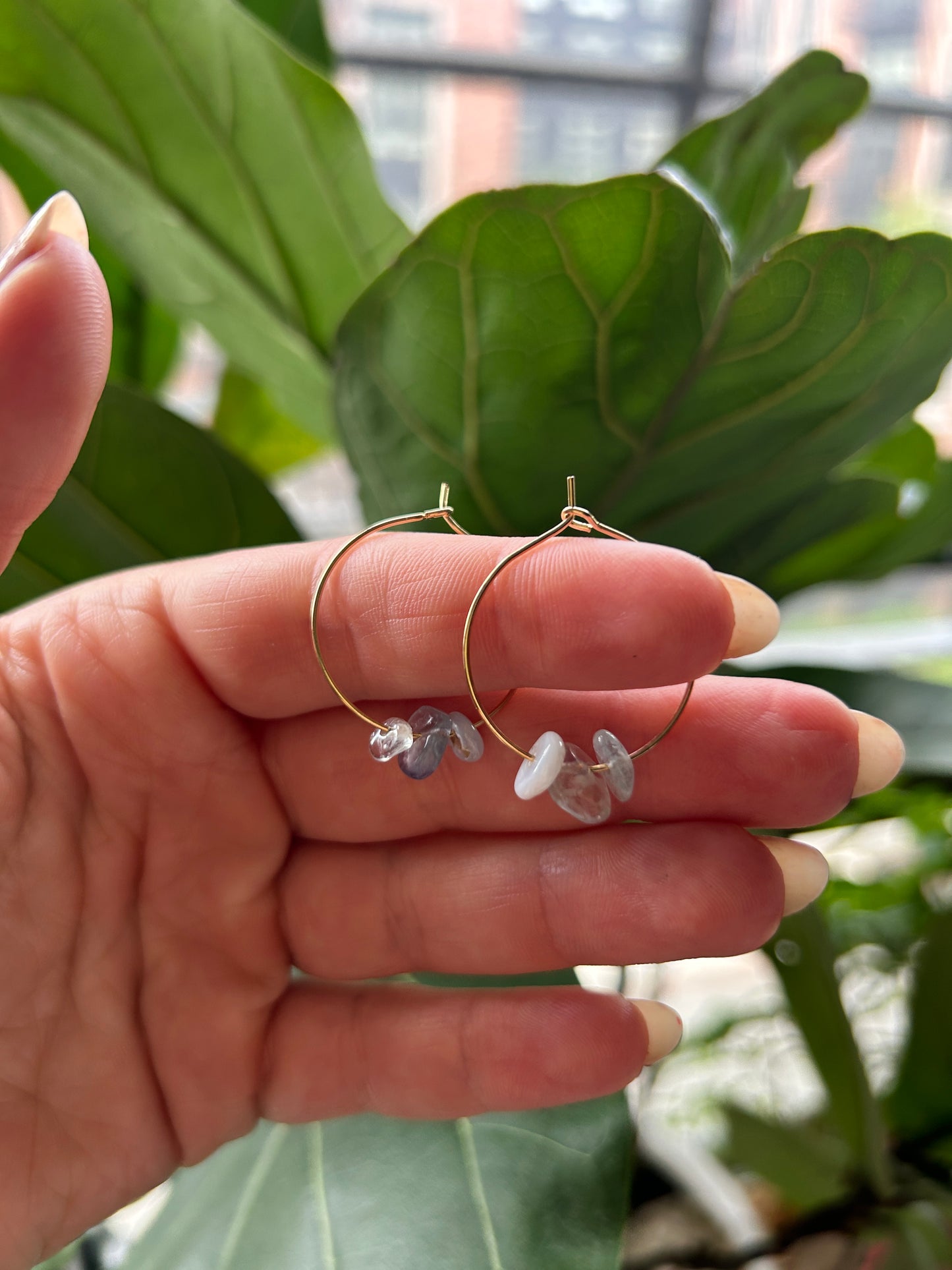 Wind - Crystal Hoop Collection