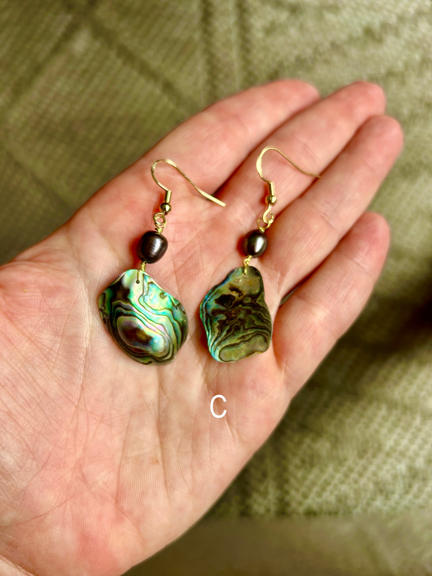 Pāua - Hanging Earrings