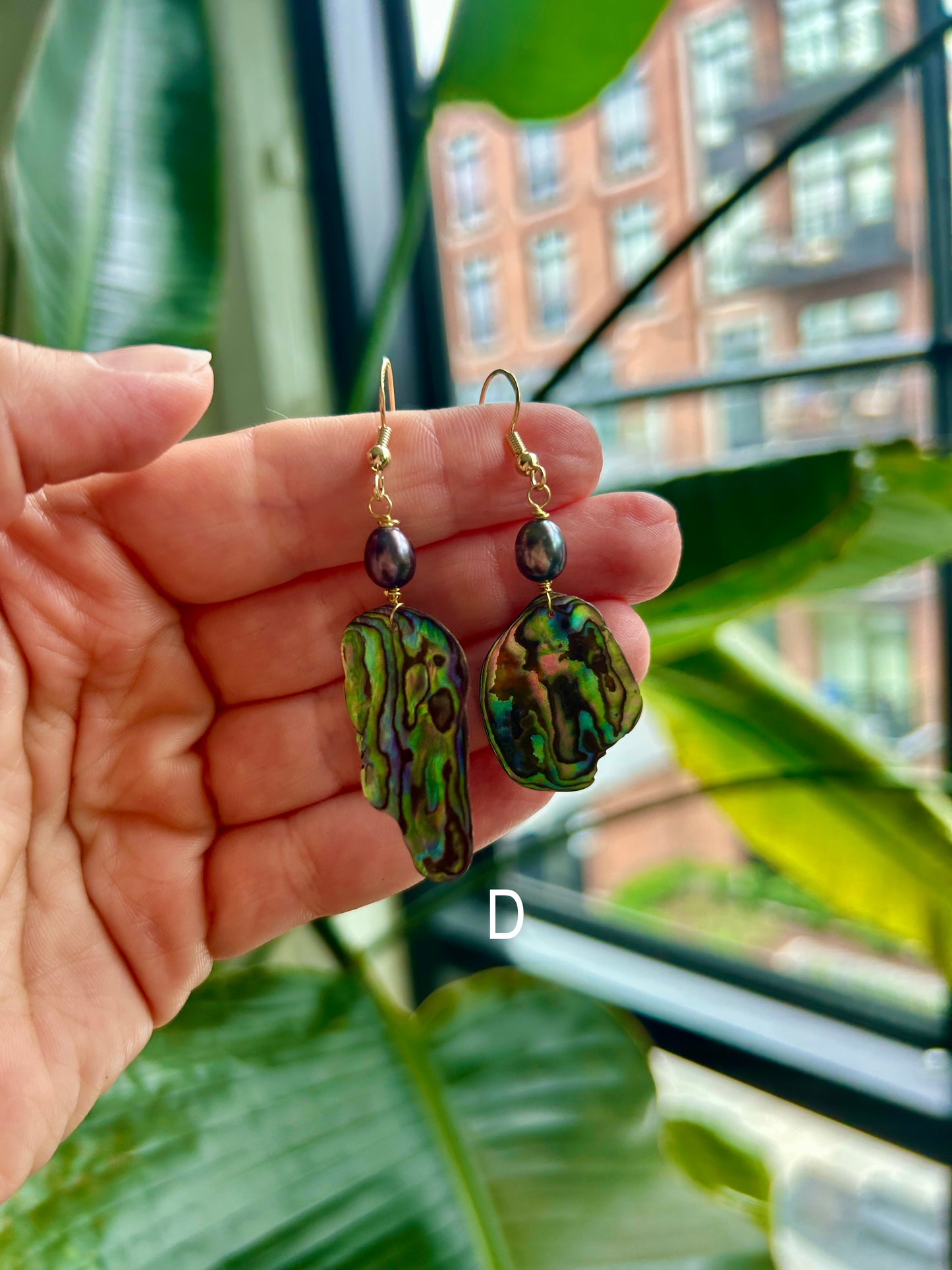 Pāua - Hanging Earrings