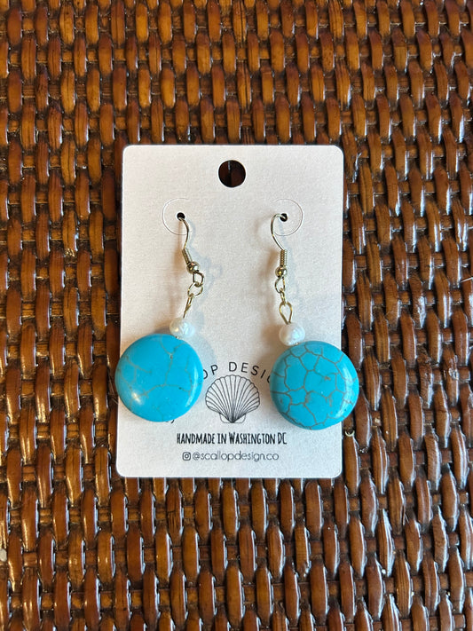 Azul Circular - Upcycled Earrings