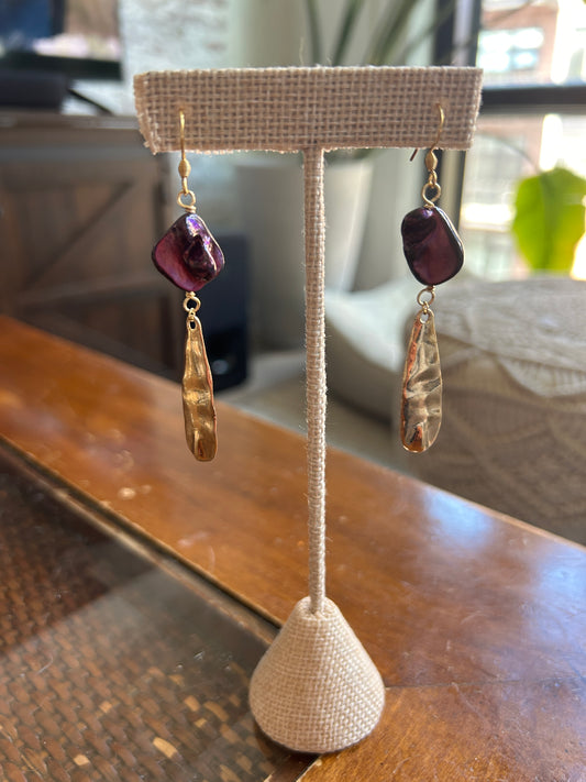 Mother of Pearl - Dangling earrings