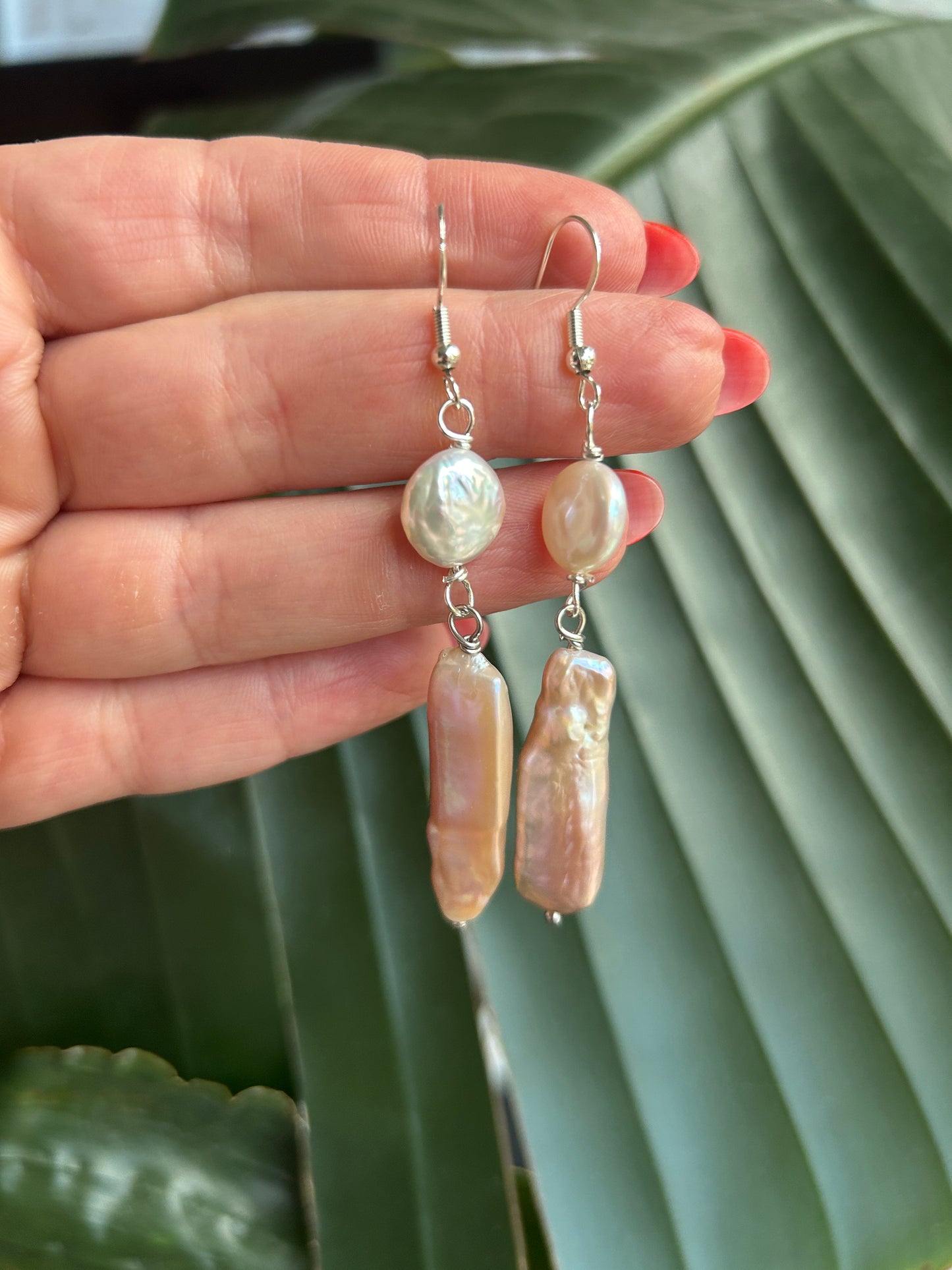 Pink Baroque Biwa Pearls