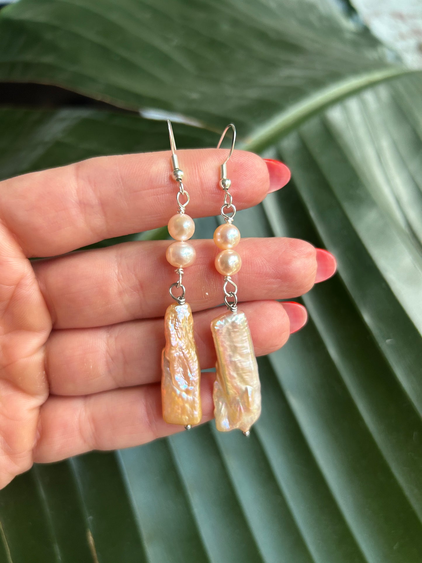 Pink Baroque Biwa Pearls