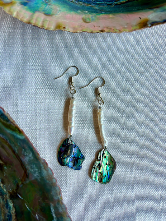 Abalone + Matchstick Pearl - Gold + Silver