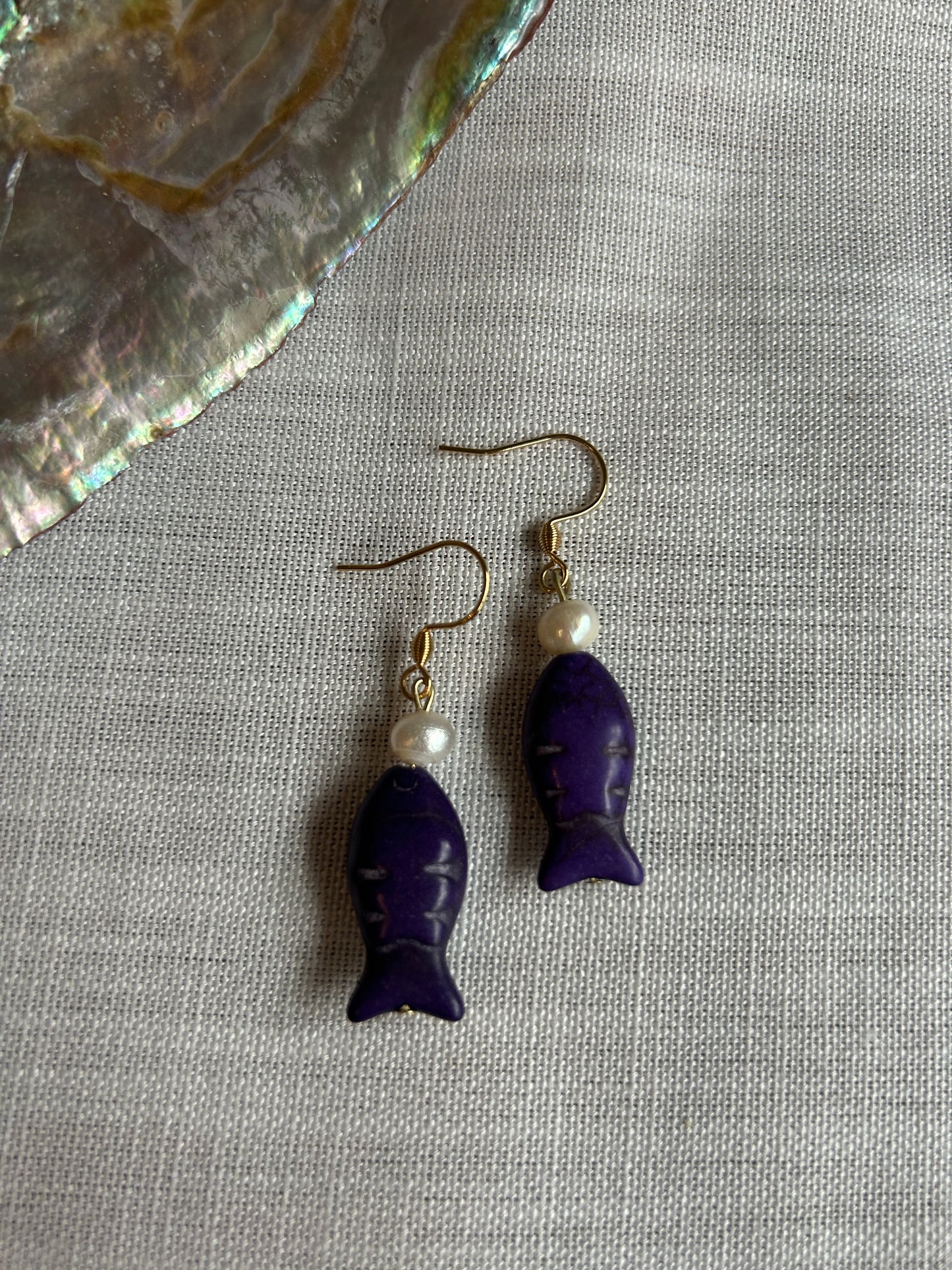 Colorful Fish - Upcycled Earrings
