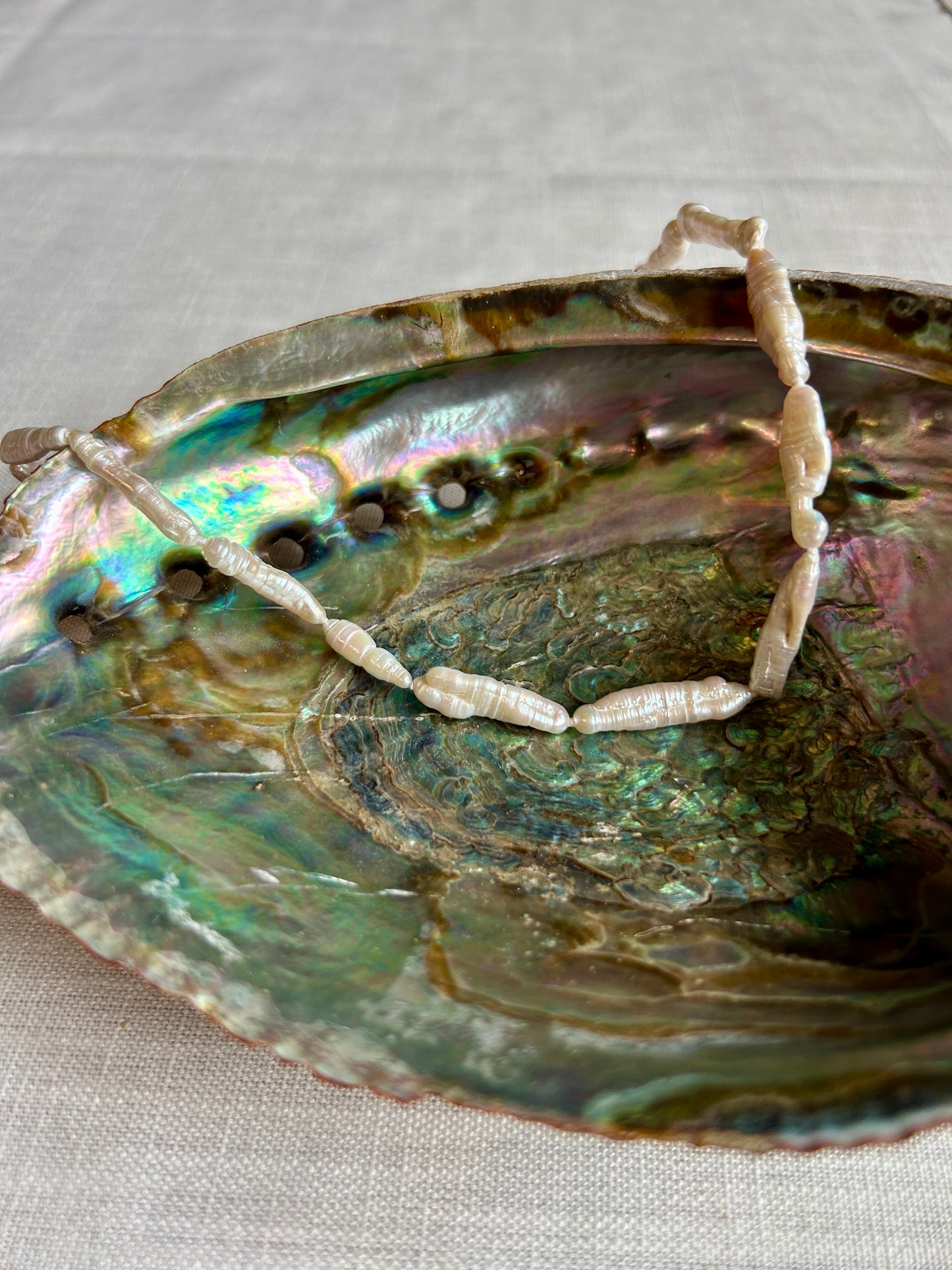 Biwa Pearl Wedding Necklace