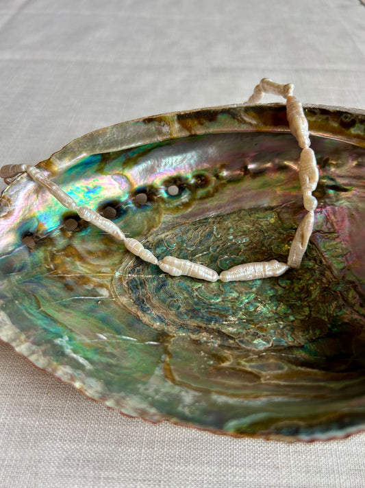 Biwa Pearl Wedding Necklace
