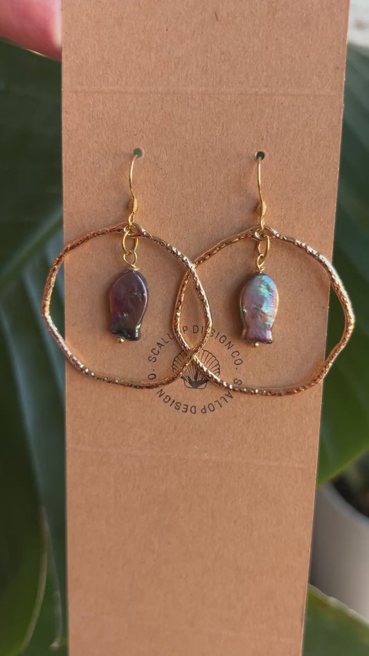 Black pearl fish hoops